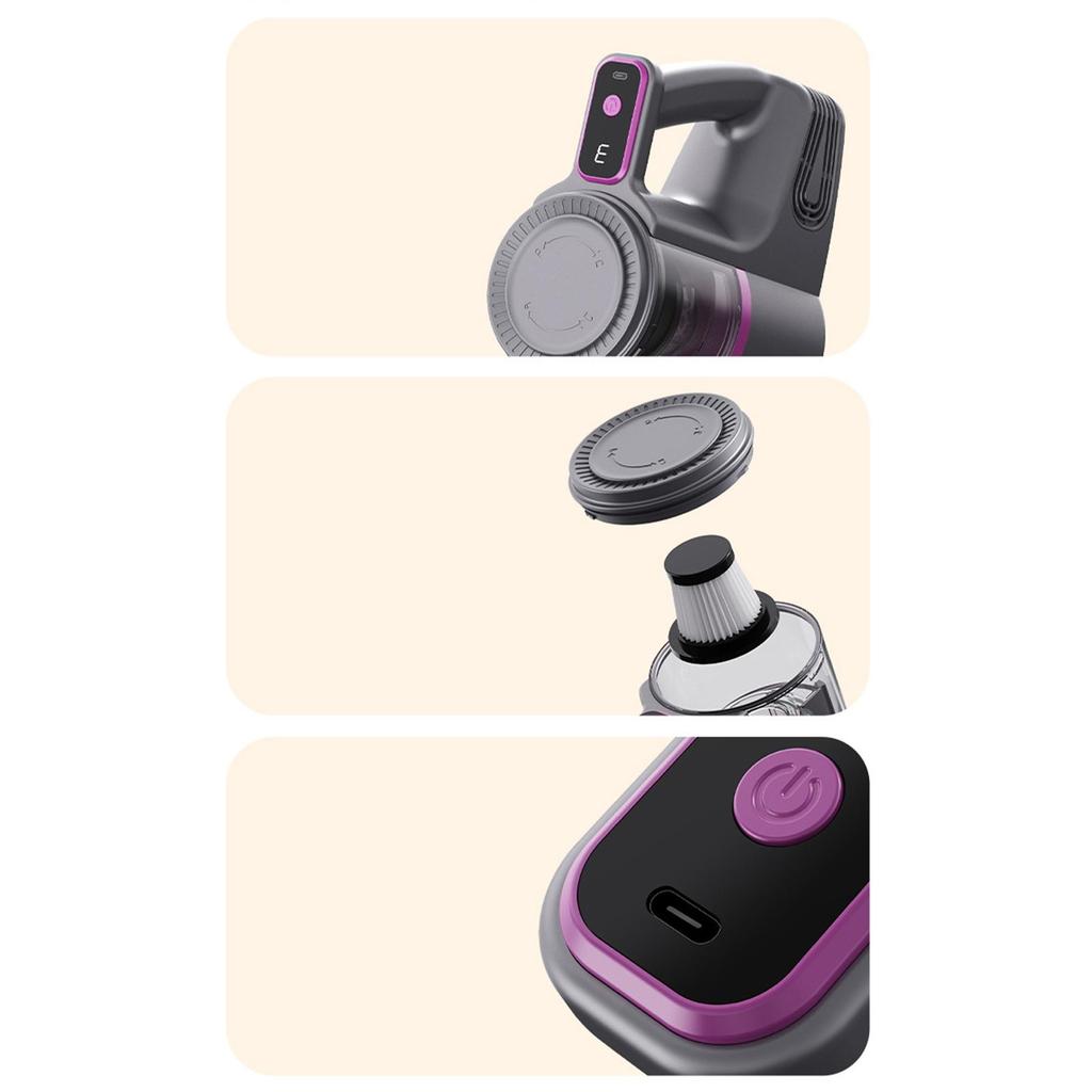 Wireless Vacuum Cleaner for Household Use with Strong Suction Power, Handheld Vertical Type for Removing Mites, Sucking, Mopping and Blowing