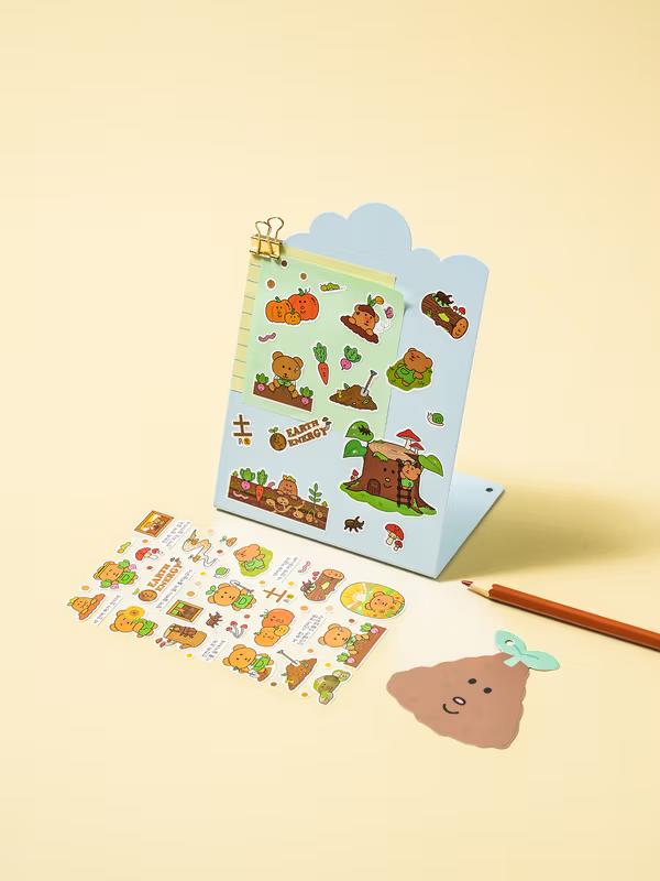 Daiso Sajoo Sticker Set 5 Types 10sheets