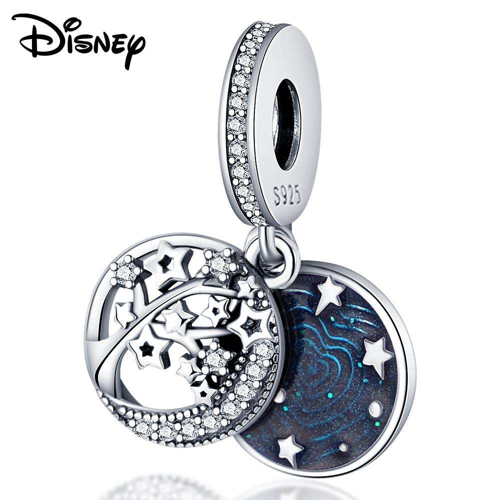 Disney 925 Silber Winnie Puuh Kürbiswagen und Minnie Anhänger Perlen Geeignet für DIY Armband Kann an Familie und Freunde verschenkt werden