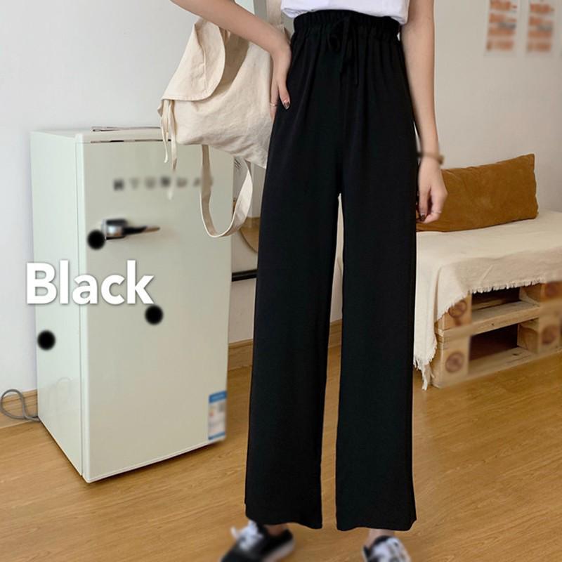 Pantaloni neri Donna Vita Alta Pantaloni Donna Pantaloni Donna sezione  sottile gamba larga pantaloni mopping acquista in modo economico —  spedizione gratuita, recensioni reali con foto — Joom