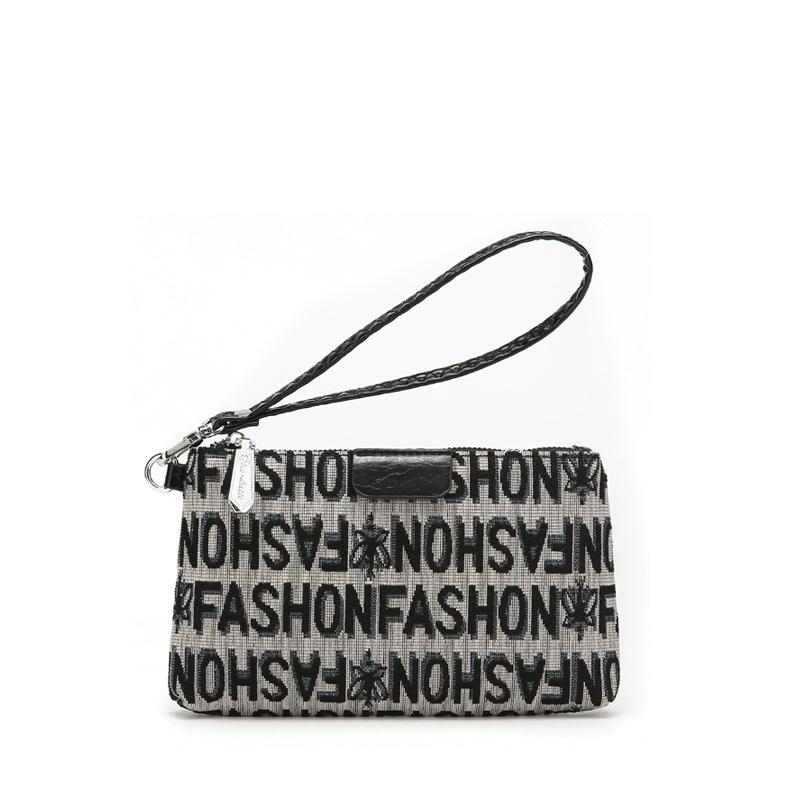 Printed Letter Sac with Wallet for Women  Elegant Clutch Bag  Durable Crossbody Bag
