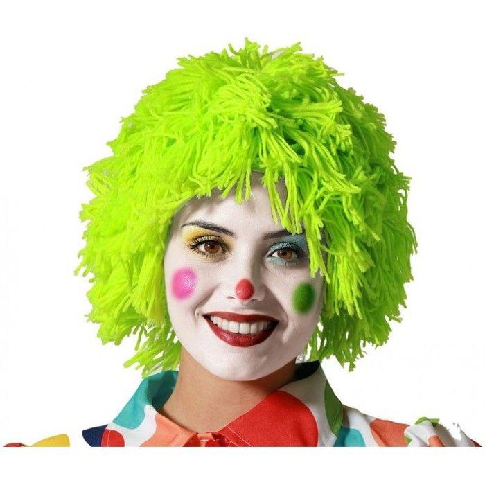 Perruque - ATOSA - Clown - Vert - Adulte - Mixte