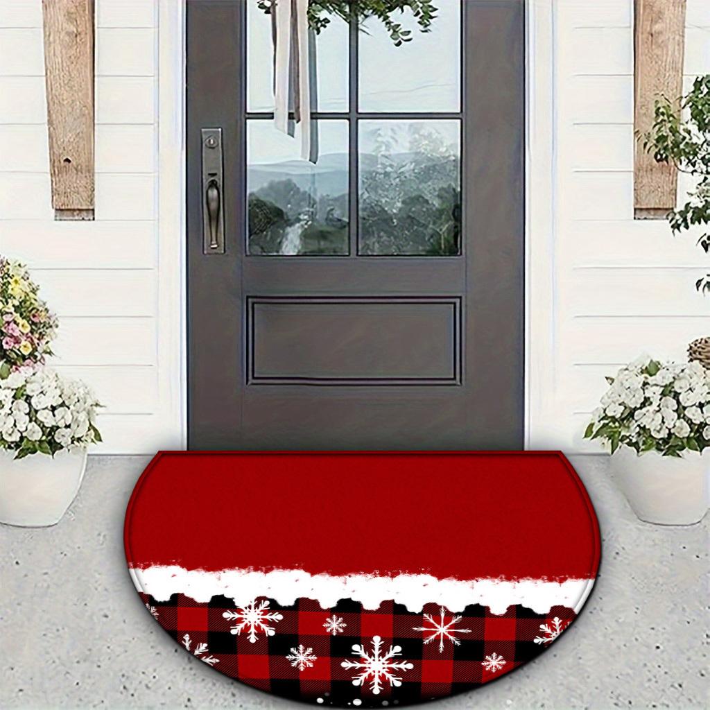 

Winter Christmas Snowflake Doormat Soft to the Touch, Wear-Resistant, Stain-Resistant Living Room Entryway Home Decor 40x60cm 16x24inch