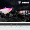 BEARKING Top Fishing Lure 190mm 56g 2oz Jointed minnow Wobblers ABS Body with Soft Tail SwimBaits soft lure for pike and bass