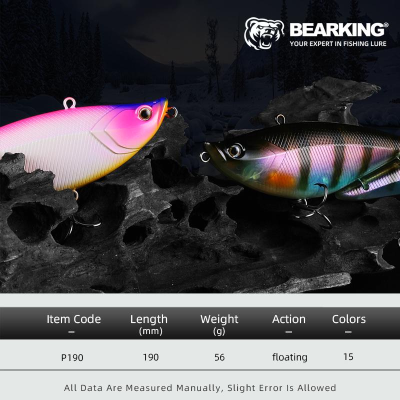 BEARKING Top Fishing Lure 190mm 56g 2oz Jointed minnow Wobblers ABS Body with Soft Tail SwimBaits soft lure for pike and bass