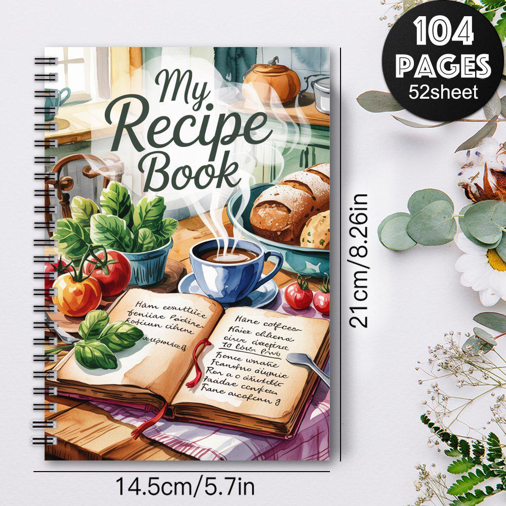 Spiral-Bound My Recipe Kitchen Diary