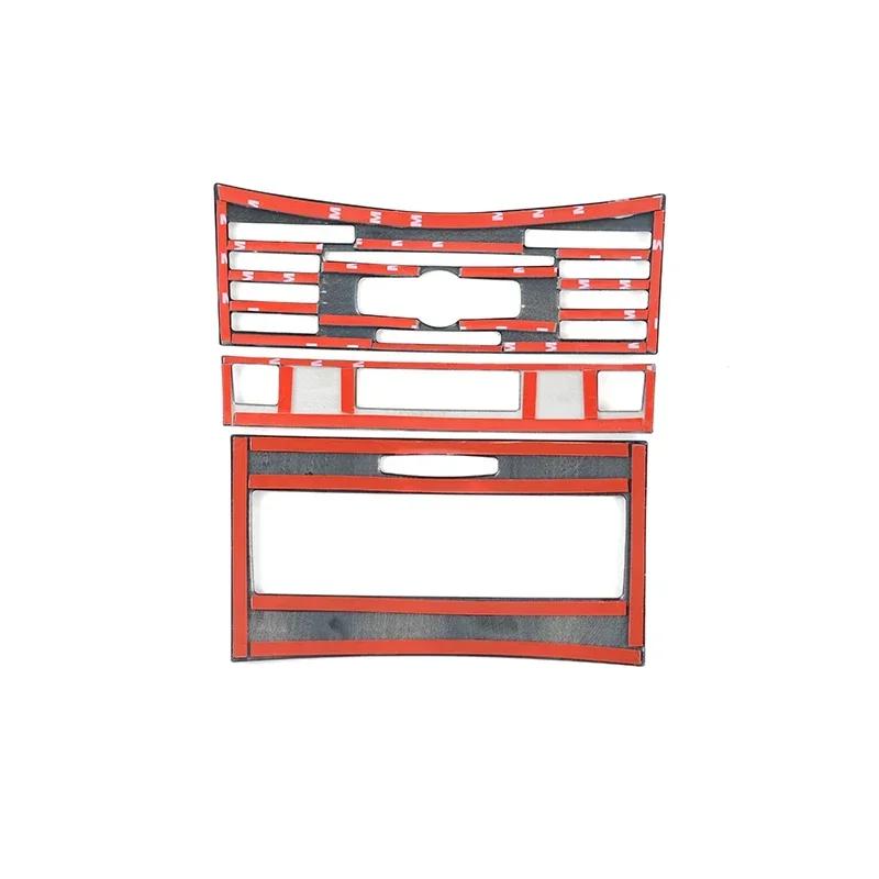 Decorazione Cornice Pannello Pulsanti Controllo CD Climatizzatore Consolle Auto Per Mercedes Benz Classe E W212 2009-2011 Colore Fibra di Carbonio
