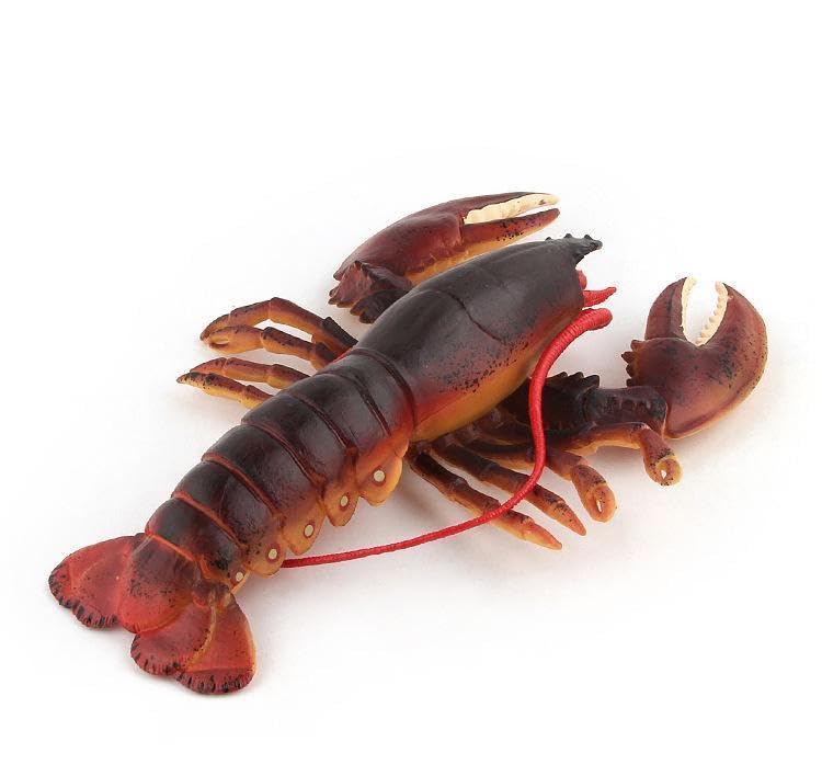 [Nekogamiyama] Lobster Sea Fish Figurine Model Miniature Ornament Decor Collector's Model