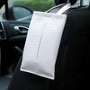 Car Tissue Holder for Dispenser with Woven Visor Hanging Napkin Pattern Universal Armrest
