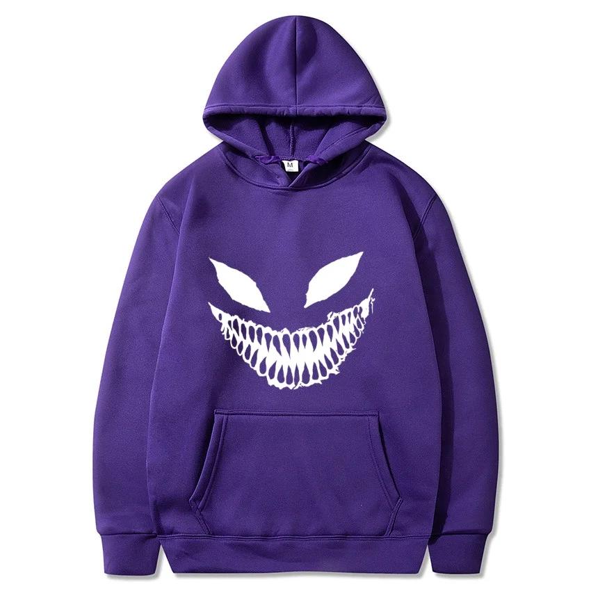 

2025 Autumn/Winter Pain Venom Mask Printed Hoodie Academy Classic Hoodie Daily Fashion Casual Long Sleeve Warm Hoodie 3XL