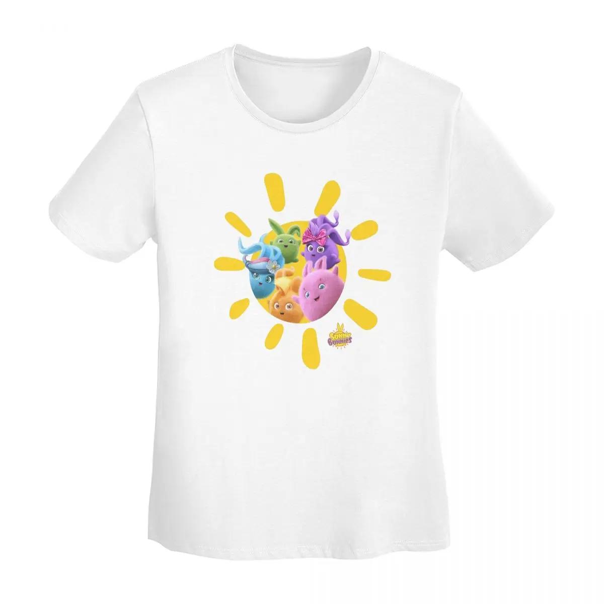 

Sunny Bunnies TShirt Women Short Sleeve T Shirts ONeck Clothes Cotton Summer Tees Streetwear S