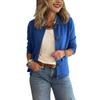 Women S Short Turn Down Collar Single Breasted Casual Fashion Outerwear