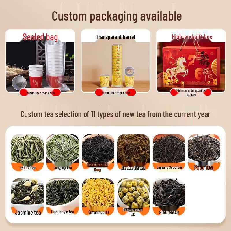 Qiwei Disposable Green Tea Infused Cups