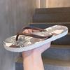 Fashion On Beach Flowers Shoes Chic Elegant Shoe Small Size Clappers 39 Slides Slip-resistant Eva Women's Slippers and Ladies Sandals