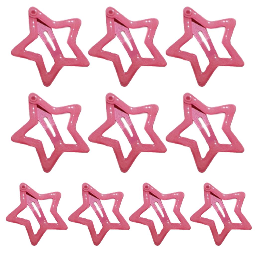 10 Pcs Cute Bangs Hair Pins Women Kid Hairgrip Star Headdress Barrettes Accessories Sweet Y2K Girls Hairpins