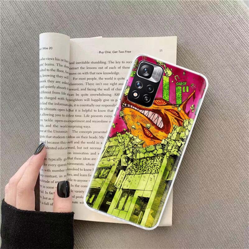 

Anime Chainsaw Man Phone Case For Redmi Note 13 12 Pro Plus 14 15 Pro 5G 11 11T 11E 11S 10 Pro 10S 9 9S Cover Cell Clear TPU Cap Redmi Note 12 4G
