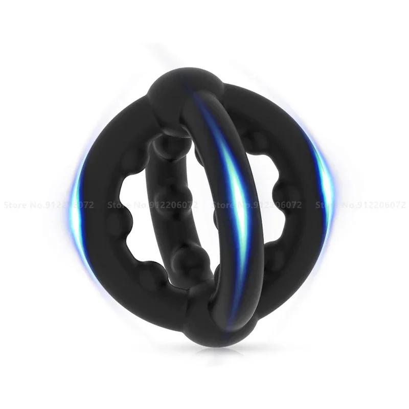 Penis Cock Ring On for Men Delay Ejaculation Erection Sex Shop Toys for Couple Sextoy Penisring Man Dick Enlarger Rings