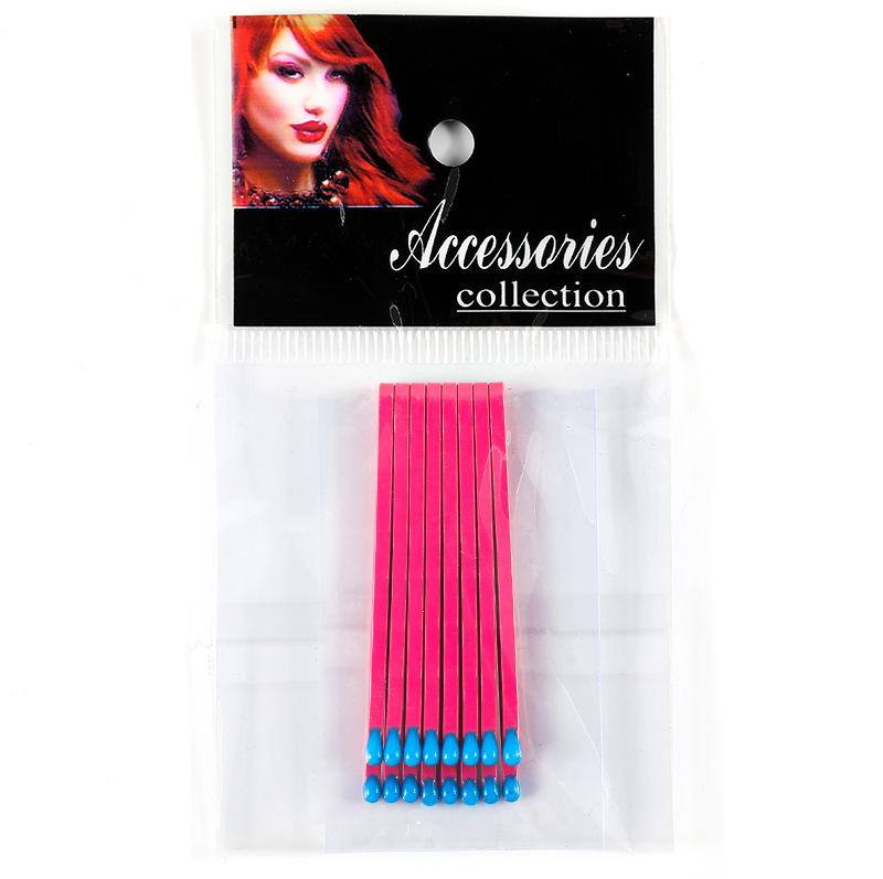 Hårnålar 10 st/set med 5 färger Populära Rainbow Glass Godisfärg Metall Bangs Clips Hårnål Bobby Pin Barrette