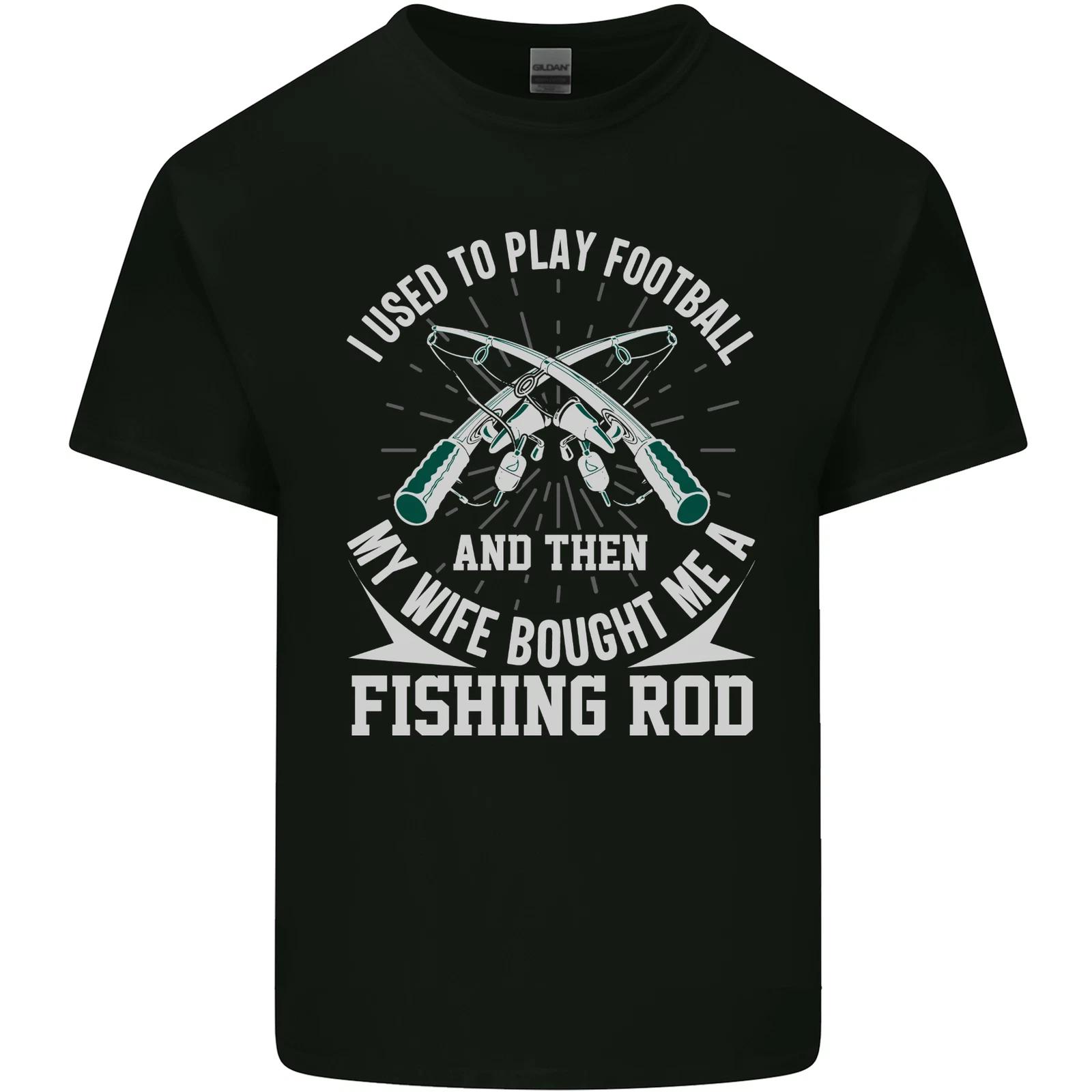 I Use to Play Football Funny Fishing Fisherman Kids T-Shirt Childrens 3XL