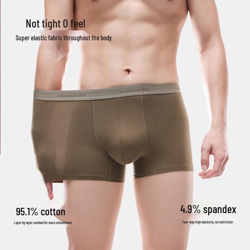 Beneath the Banana Men's Breathable Mesh Cotton Boxer Briefs