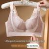 Plus Size Adjustable Lace Push-Up Minimizer Bra - Breathable, Anti-Sag Lingerie
