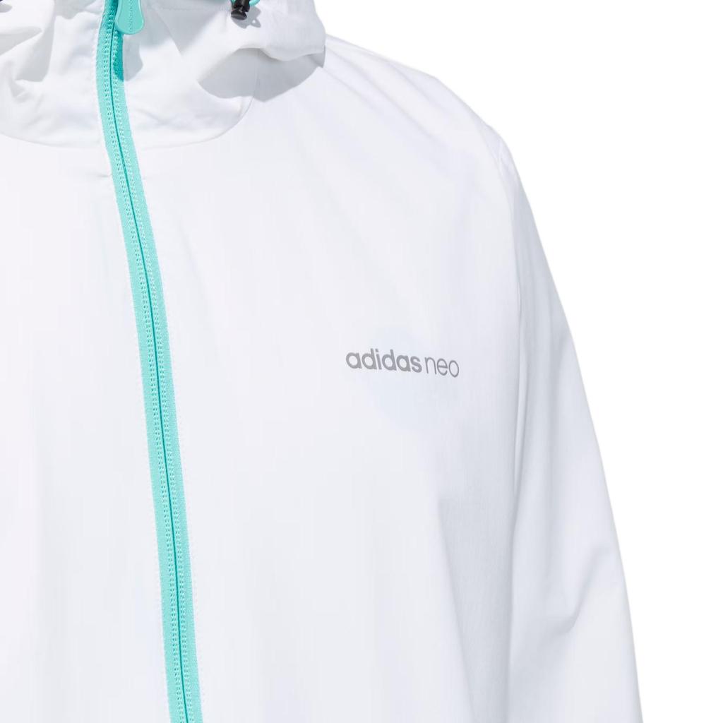 Adidas Neo Regular Fit Hooded Zip Jacket Men Jacket White GR6927