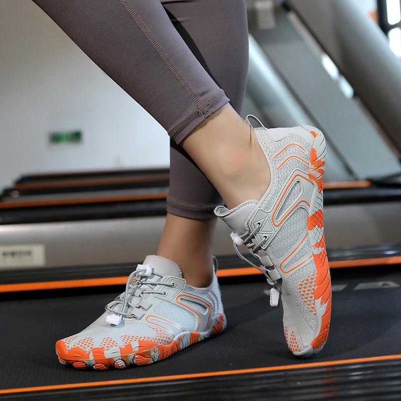 Indoor shock absorption fitness shoes, silent ******** rope shoes, soft-soled jumping yoga running gym training shoes