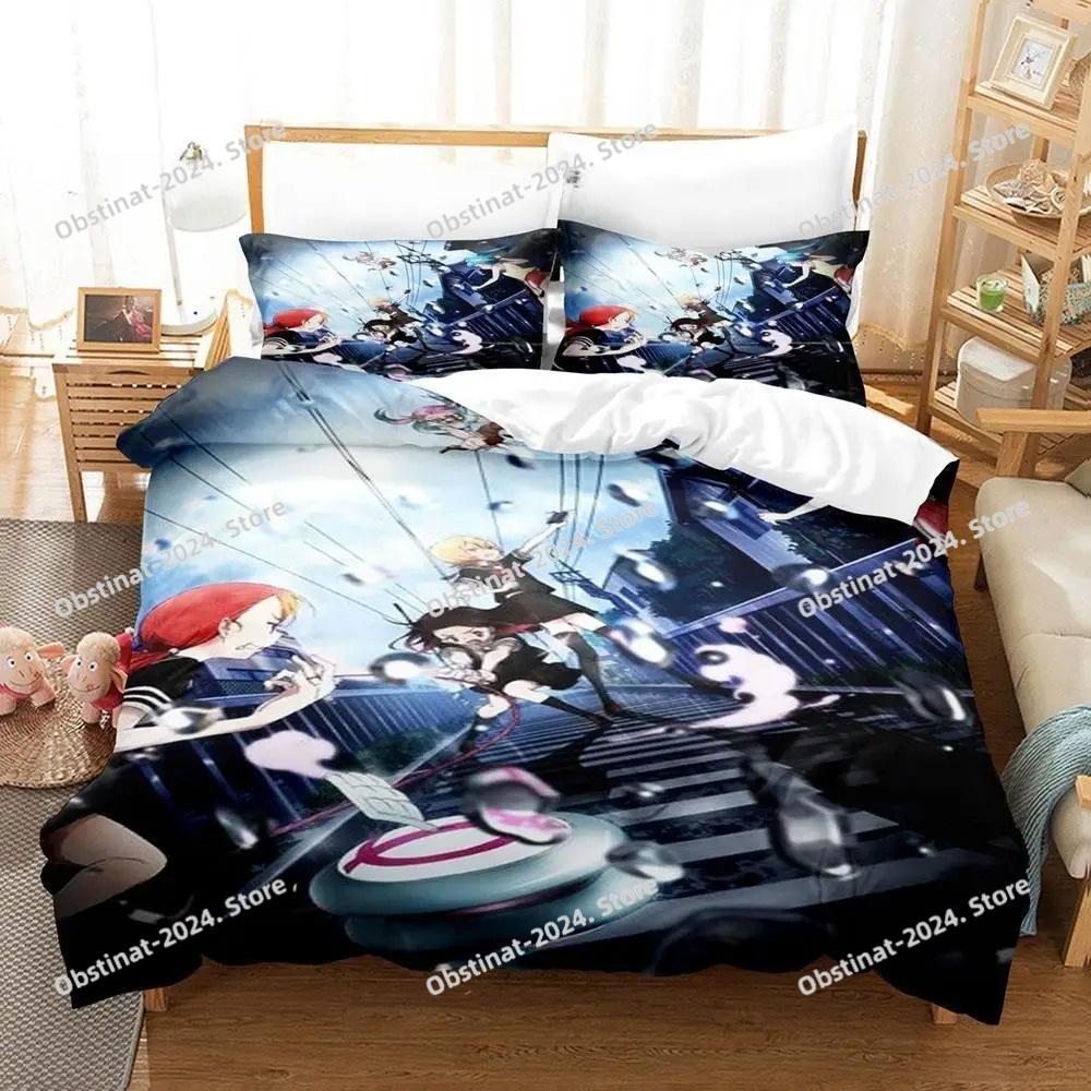 Nový 3D tisk Anime Magical Girl Site Povlak na přikrývku Ložní souprava Polyesterové povlaky na polštáře Povlak na peřinu Domácí dekorace Dárek Twin King Queen