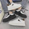 2025 Ulzzang White Sneakers: Thick-Soled, Casual Hong Kong & Harajuku Style Sports Shoes for Men