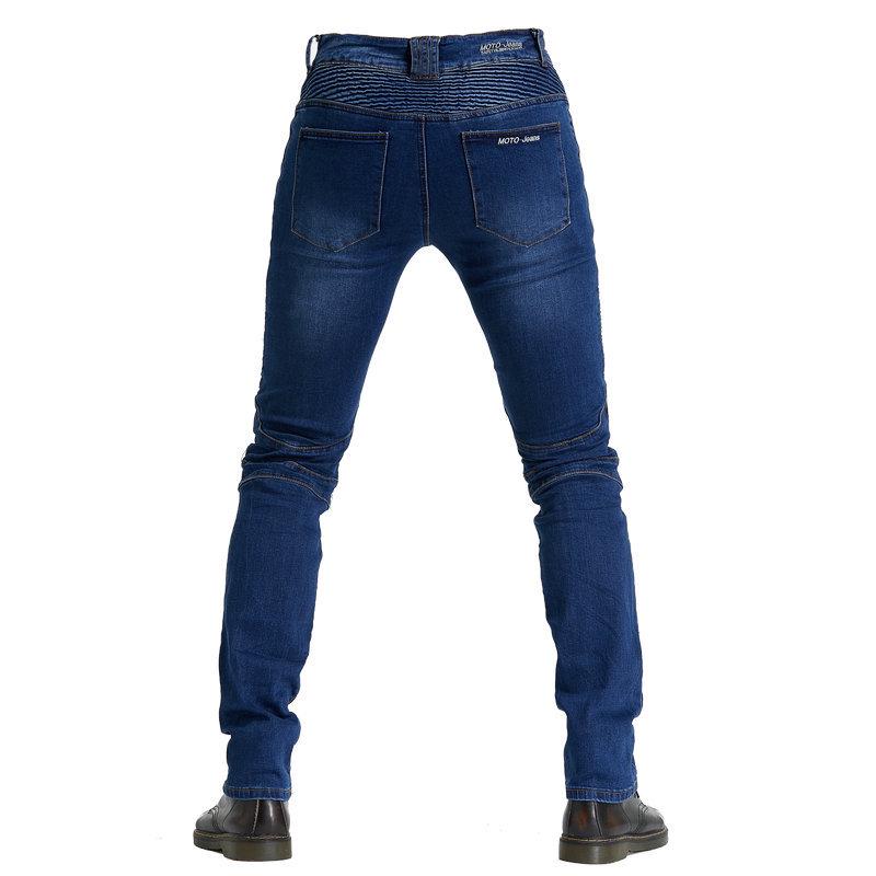 Men's Retro Stretch Motorcycle Jeans – Fall-Proof, Straight-Leg Riding Pants
