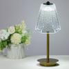 LED Cordless Table Lamp Touch Control Desk Lamp Crystal Metal Bedside Lamp 3 Light Colors