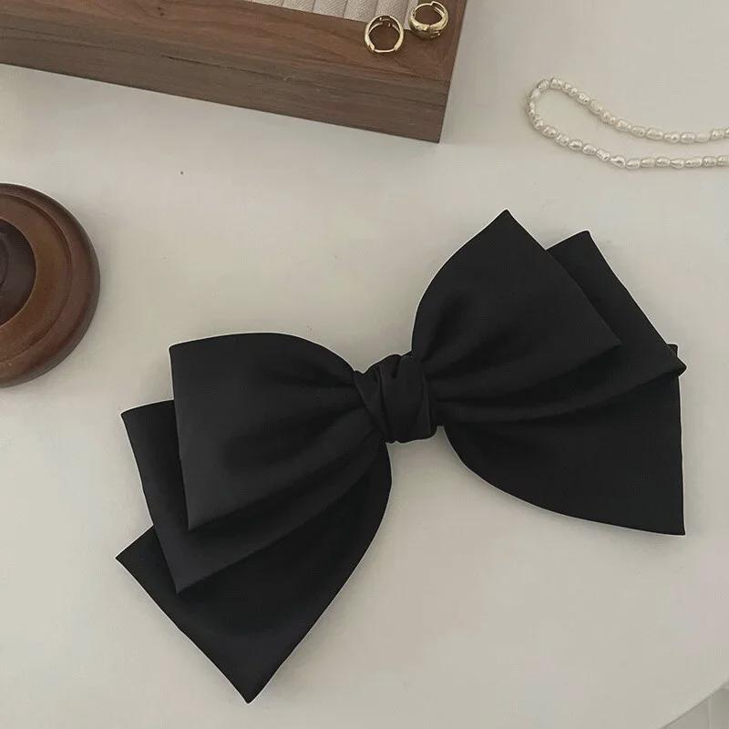 

Ретро-черный бант в корейском стиле - зажим для волос принцессы