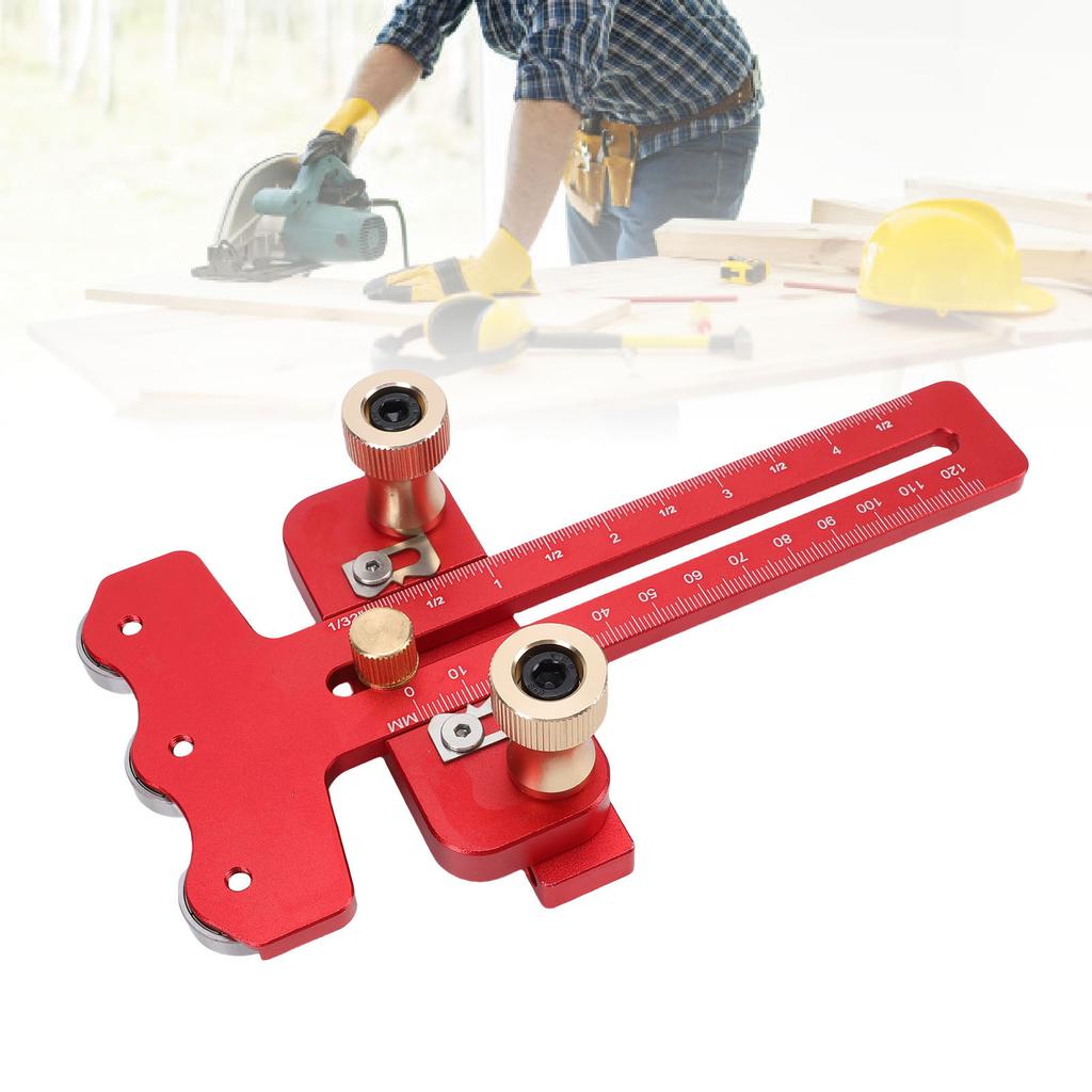 Table Saw Jig 3 Pulleys Thin Aluminum Alloy Woodworking Tools for Thin U Slot T Slot Suitable for Professional Woodworkers