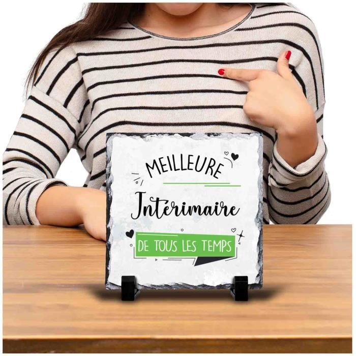 Cadre Meilleure Intérimaire de tous les temps | Idée Bureau Cadeau Travail Départ Retraite Collègue Anniversaire Noël