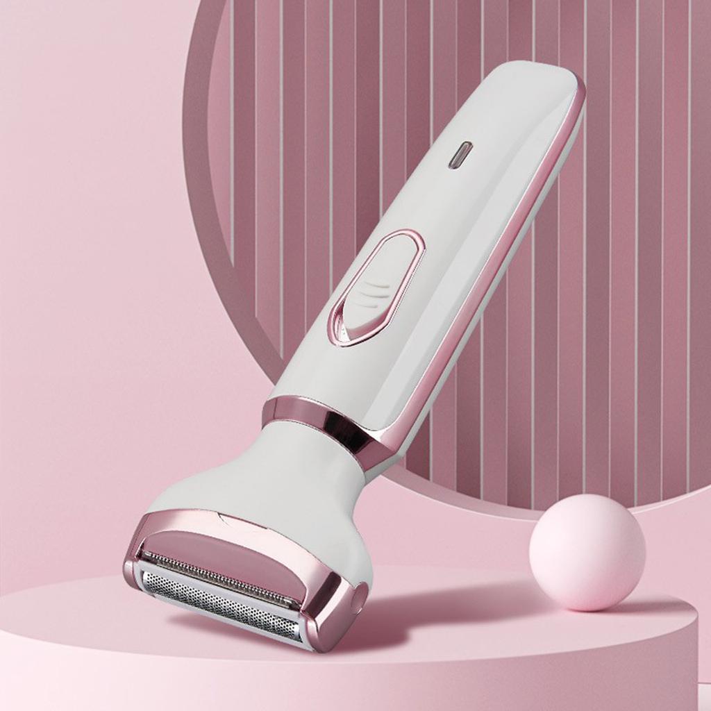 Elektrický holicí strojek pro ženy, odstranění chloupků na těle žen 4 v 1, zastřihovač bikin pro obočí, obličej, tělo podpaží, přenosný dámský holicí strojek, zastřihovač pro ženy