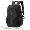 Herren Business Casual Wasserdichter Rucksack mit Logodruck - Multifunktionale Reise- und Schullaptoptasche.