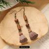 Retro Handmade Plant Fruit Earrings Pine Cone Literature and Art Chinese Medicine Dried Fruit Niche Creative Earrings Women