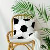 1Pc Soccer Ball Texture Themed Printed Throw Pillow Cover,Suitable For Sofa,Bedroom,Living Room,A Unique Gift For Soccer Lovers.