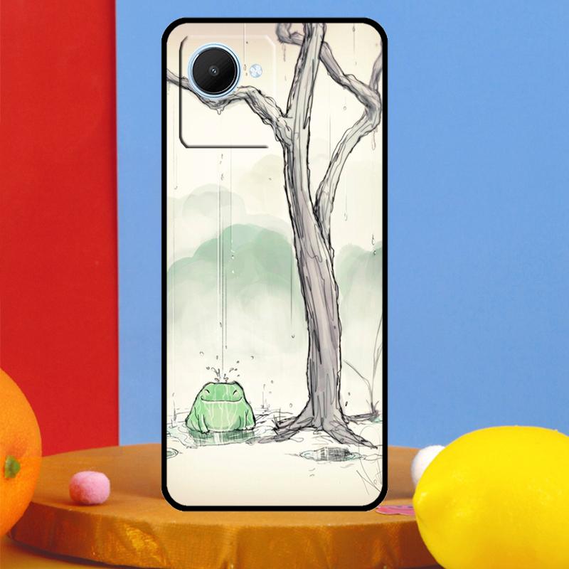 Cute Cartoon Frog For Realme C51 C31 C67 C55 C53 C35 C33 C30 C21Y C25s 9 10 11 12 Pro Plus GT Neo 5 6 Case