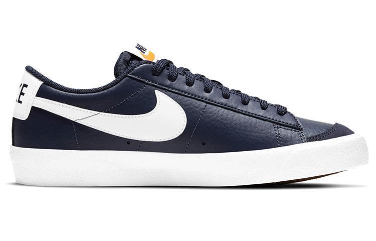 Kids' Sneakers Nike Blazer Low 77 Midnight Navy White (GS) Midnight Navy/White-Team Orange