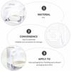 Cabilock 24-Piece Mini Cake Box, Clear Plastic Cookie Muffin Dome Box with Moon Cake Ribbon, 9cm Silver, for Wedding, Birthday, or Party Favor