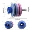 Quick Install Lawn Mower Edge Sharpener Double-layer Grinding Wheel  Electric Drill