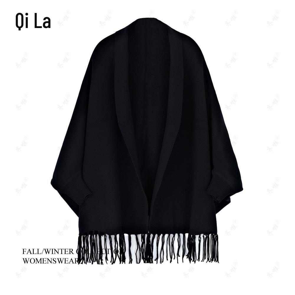 Women's Happy Mother-in-law Cheongsam Shawl Cape - Autumn/Winter Wedding Banquet Outerwear with Sleeves