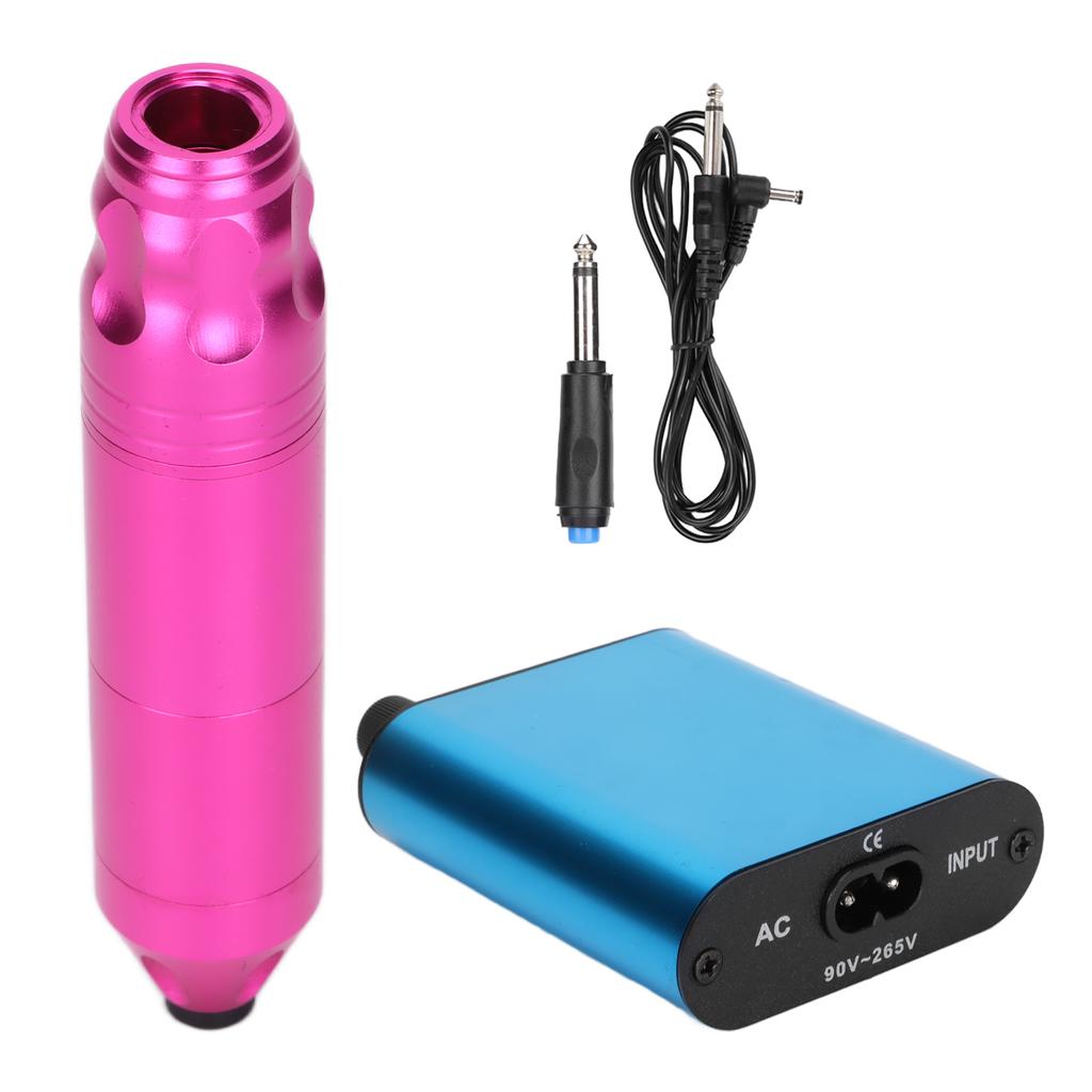 Tattoo Pen Tattoo Rotate Machine Set with Power Supply Wireless Pedal for Beginners