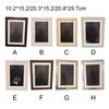 Wood Picture Frame Decorative Elastic Band Rectangular Wall-mounted Replacement Home Salon Gallery Artwork Frames