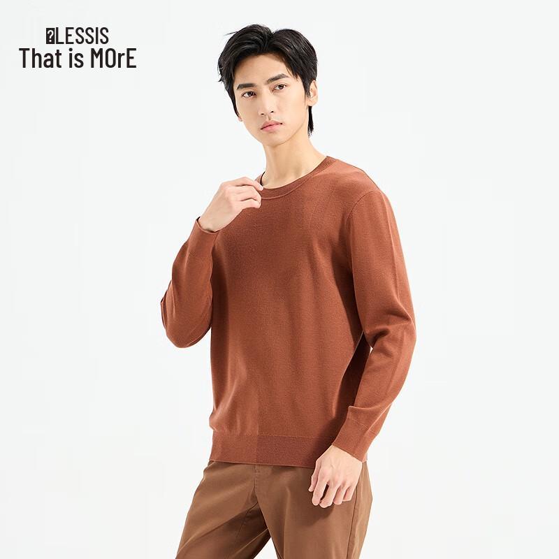 Lilanz Men s Machine Washable Wool Crew Neck Sweater 3XL (185)