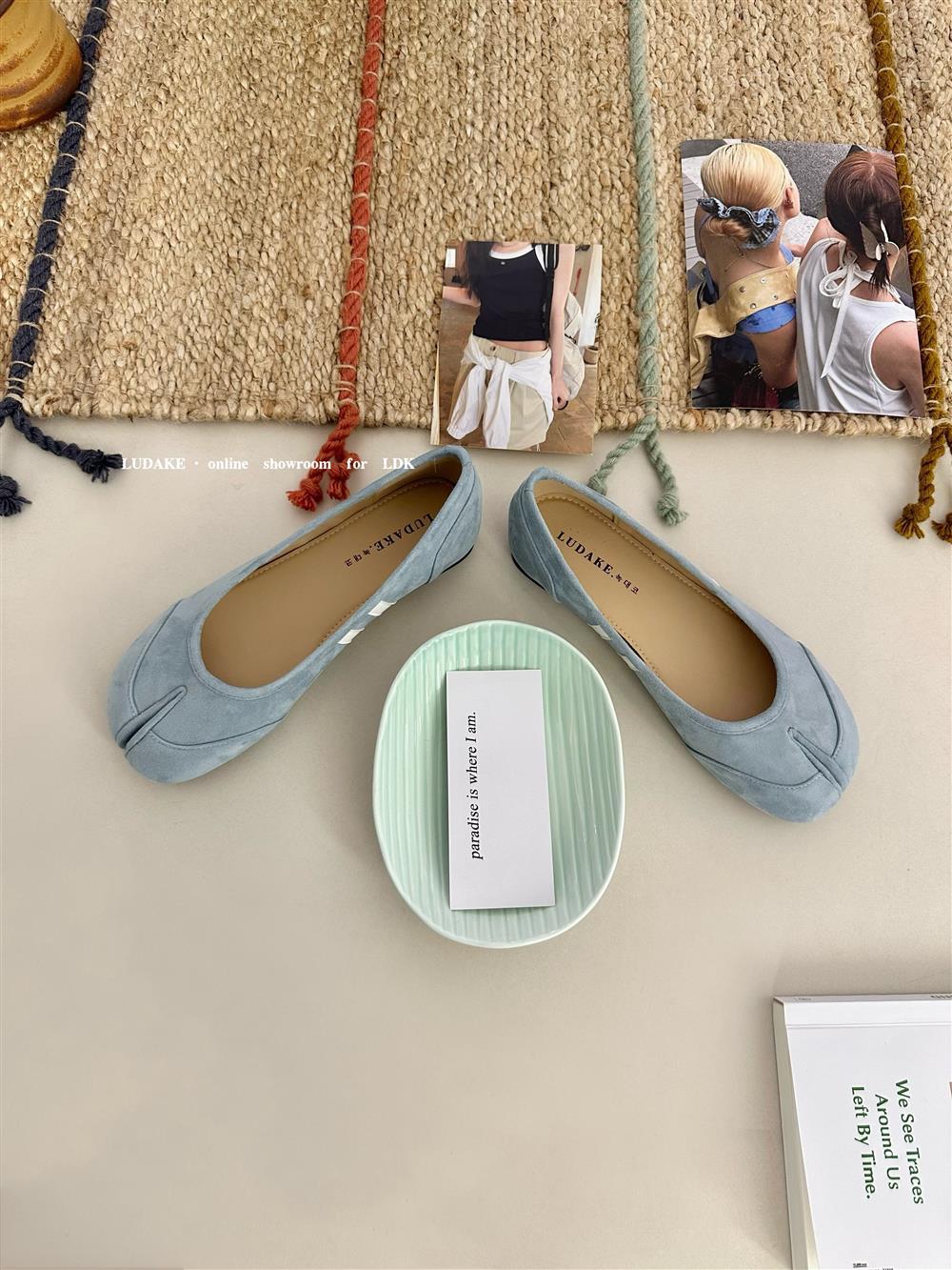 IPPEUM Балетки таби для женщин 2025 Новые балетки с раздельным носком Мэри Джейн 245 небесно-голубой 5565₽