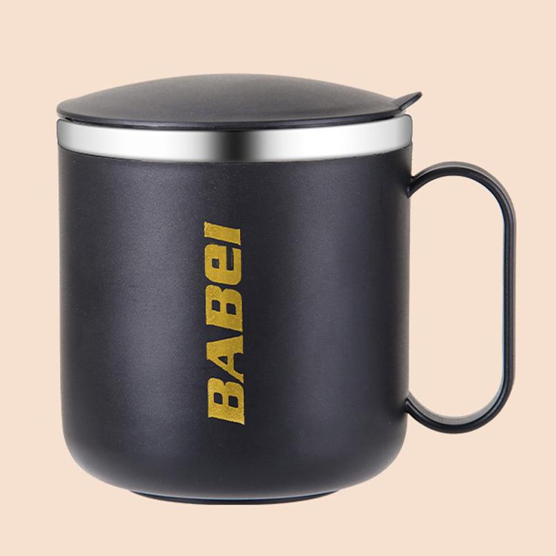 

1PC 304 Stainless Steel Thermal Mug Heat-resistant Large Capacity Coffee Cup 400ml Double-Layered Vacuum Flask