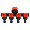 Hose Pipe Tap Connectors Garden Water Irrigation Tool 3/4" Watering Connector Distributor 4 Way Hose Splitters Valve Splitter For Water Pipe