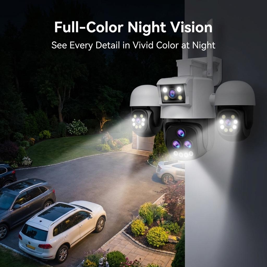 OKAM Security Camera 20X ZOOM HD 30MP WIFI Camera Outdoor Waterproof PTZ Motion Detection Night Vision Two-Way Intercom IP CCTV